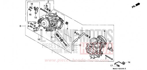 ENS. DE CARBURATEUR VT1100CS de 1995